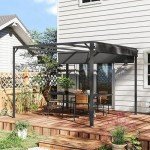 Aluminum Garden Pergola with Retractable Canopy