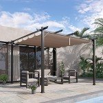 Aluminium 3m x 3m Garden Pergola Canopy Awning