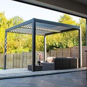 Aluminium Pergola 3x3m with Dual Zone Roof