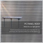 Outsunny Wall Mounted Pergola with Aluminum Frame