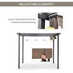 Aluminium 3m x 3m Garden Pergola Canopy Awning