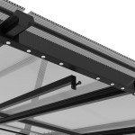 Aluminium Wall-Mounted Garden Pergola with UV Shade