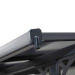 Outsunny Wall Mounted Pergola with Aluminum Frame