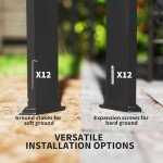 Aluminum Garden Pergola with Retractable Canopy