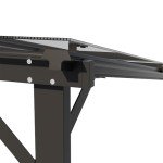 Aluminium Wall-Mounted Garden Pergola with UV Shade
