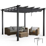 Fellie 3M Aluminium Pergola with Retractable Roof