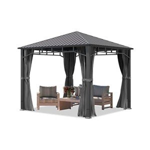 Toolport 3x3m Garden Gazebo with Steel Roof