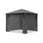 Toolport 3x3m Garden Gazebo with Steel Roof