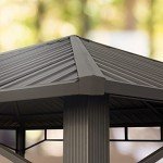 Toolport 3x3m Garden Gazebo with Steel Roof