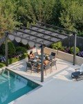 Fellie 3M Aluminium Pergola with Retractable Roof