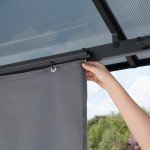 Grey Hardtop Garden Gazebo with Mosquito Nets