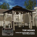Outsunny 3x3m Hardtop Waterproof Garden Gazebo