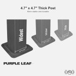 Purple Leaf 3m x 4.25m Hardtop Gazebo with Curtains