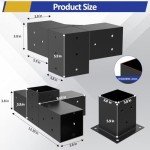 Heavy-Duty Pergola Kit with 3-Way Brackets