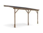 Wooden Lean-To Gazebo Kit - 4x3m Patio Cover