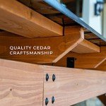 Saxony XL BBQ Gazebo with Cedar Canopy