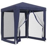 4-Sided Mesh Party Tent for Outdoor Events