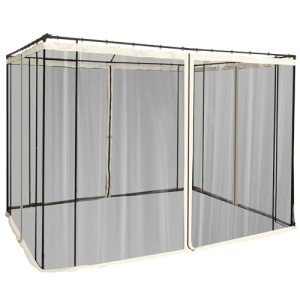 10x10ft Gazebo Mosquito Netting with Zippers