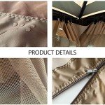 Outdoor Gazebo Mosquito Net with Zipper - 4 Panels
