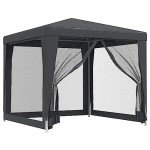 Anthracite Grey Party Tent - 2.5x2.5m Waterproof