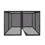 Outdoor Gazebo Mosquito Net with Zipper - 4 Panels