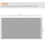 10x10ft Gazebo Mosquito Netting with Zippers