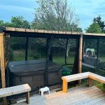 Outdoor Gazebo Mosquito Net with Zipper - 4 Panels