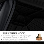 Aluminium Frame 3x3.7m Hardtop Gazebo Canopy