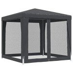 Anthracite Grey Party Tent - 2.5x2.5m Waterproof