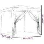 Anthracite Grey Party Tent - 2.5x2.5m Waterproof