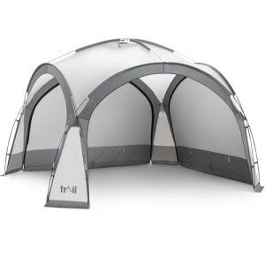 Grey Trail Gazebo with Zip Away Sides