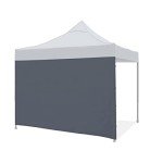 Gray Gazebo Side Panel for Privacy and Shade