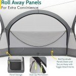 Grey Trail Gazebo with Zip Away Sides