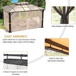8x8ft Gazebo Mosquito Netting with Zipper