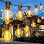 Torkase 110FT Outdoor String Lights with LED Bulbs