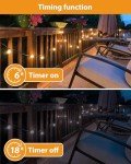 Outdoor Dimmable Festoon Lights with Timer & Bulbs