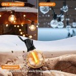 Torkase 110FT Outdoor String Lights with LED Bulbs