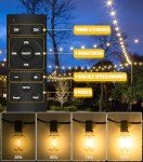 65.5Ft LED Outdoor String Lights with Remote