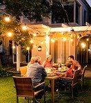 65.5ft LED Outdoor String Lights with Remote