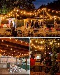 Outdoor Dimmable Festoon Lights with Timer & Bulbs