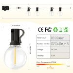 Outdoor LED String Lights for Garden Parties