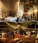 65.5Ft LED Outdoor String Lights with Remote