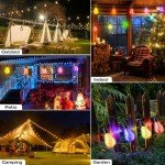 Nextyu 15M Outdoor Garden String Lights with Remote