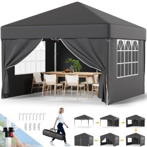 Devoko 3m x 3m Waterproof Pop Up Gazebo