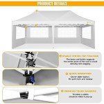 Large Pop-Up Gazebo Tent with Sides, 3m x 6m