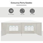 Outsunny 6x3m Outdoor Party Tent with Windows
