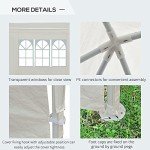 Outsunny 6x3m Outdoor Party Tent with Windows