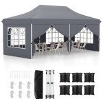 3m x 6m Adjustable Pop Up Gazebo Canopy Tent