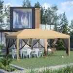 Outsunny 3x6m Pop-Up Gazebo with Mesh Walls