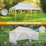 Large Pop-Up Gazebo Tent with Sides, 3m x 6m